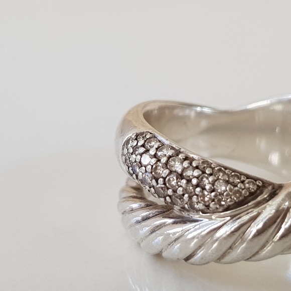 David Yurman Crossover X Diamond Ring - Picture 9 of 16